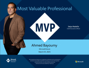 Ahmed Bayoumy utsedd till Microsoft Azure MVP