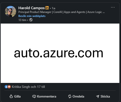 Harold Campos LinkedIn- Auto.azure.com